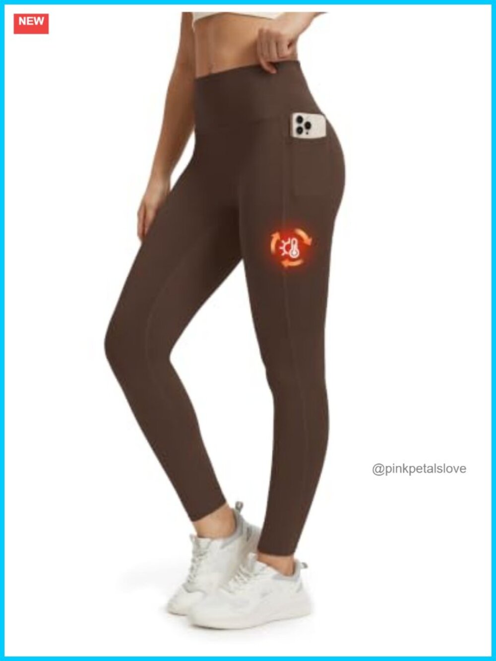 Fleece Lined Leggings Women Thermal Yoga Pants Pockets Butt Lifting Workout